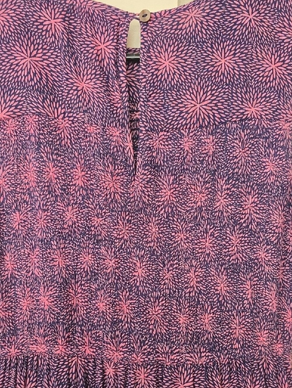 Banjanan Plum & Pink Printed Ruffle Iris Dress Petal - Picture 9 of 11